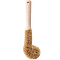 Natural coconut fiber Pot Brush Wooden Handle Pan Cleaning Brush Nonstick Pan Cleaner