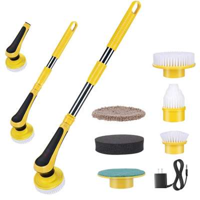 IPX6 water proof household cleaning tools accessories rechargeable turbo spin scrubber